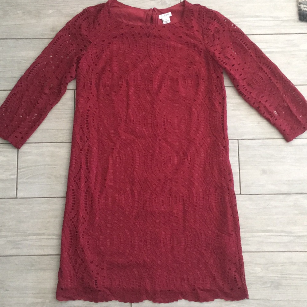 J.Crew Factory Lace Quarter Sleeve